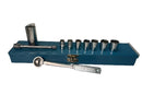 New Old Stock CRESCENT Tool USA Made 10pc  3/8"LIFE-TIME Socket Set c/w Metal Box - Cardon Tools