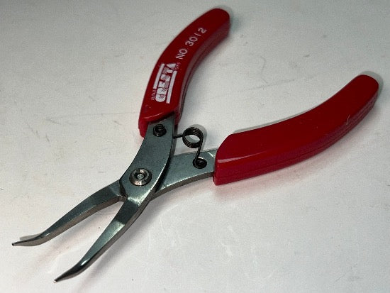 New Old Stock General Tools Made in Japan 5" Stainless Steel SMOOTH Jaw Bent Nose Needle Nose Pliers