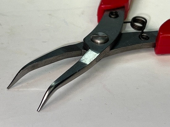 New Old Stock General Tools Made in Japan 5" Stainless Steel SMOOTH Jaw Bent Nose Needle Nose Pliers