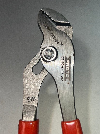 TINY Proto USA made FLUSH FASTENER 5" Groove Joint Pliers with Grip