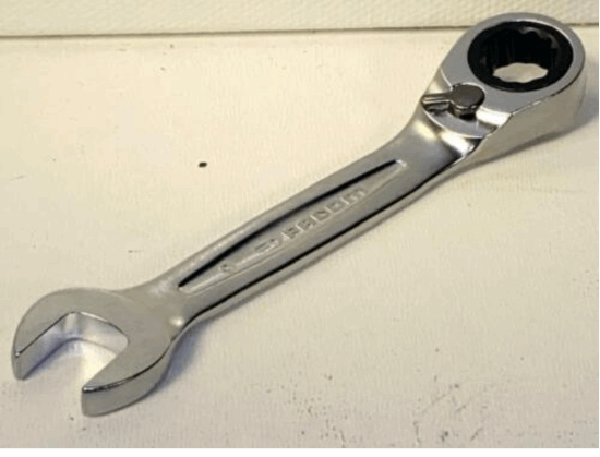 Facom 5pc STUBBY Anti Slip Combination Ratcheting Wrench Set 9,11,14,15,16mm