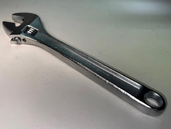 New Old Stock Crescent USA made 10" Chrome Adjustable Wrench