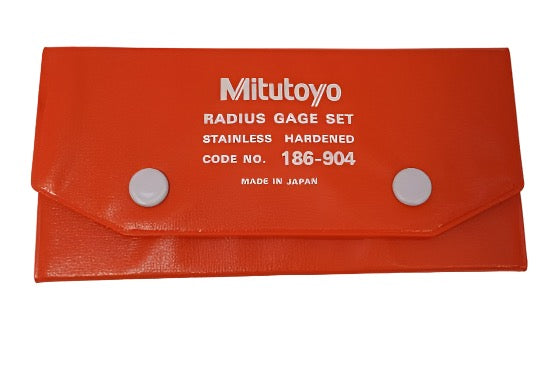 8pc Mitutoyo Radius Gage Set. 9/32"-1/2". 186-904. Made in  Japan