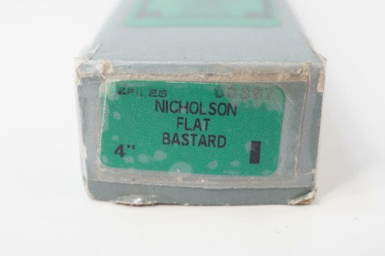 Nicholson 4" Machinist's Watchmaker's Flat Bastard File. 03367. USA MADE