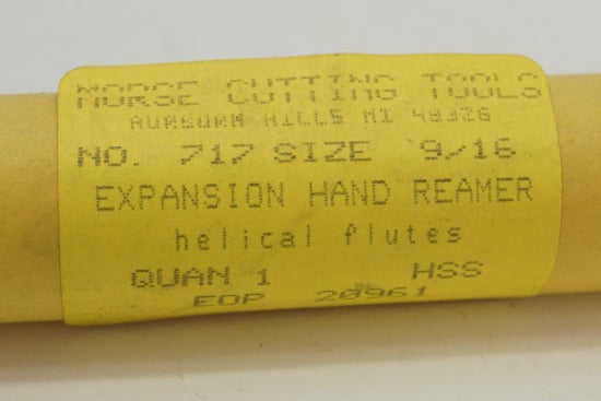 New Old Stock Morse Cutting Tools USA Made 9/16"  Adjustable Hand Reamer. 20961