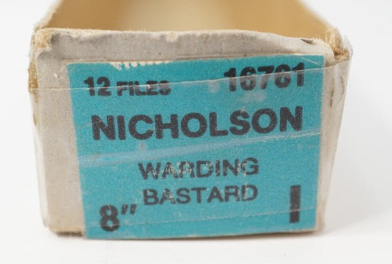 New Old Stock Nicholson USA Made 8" Toolmakers Blacksmiths Warding Bastard File.16761