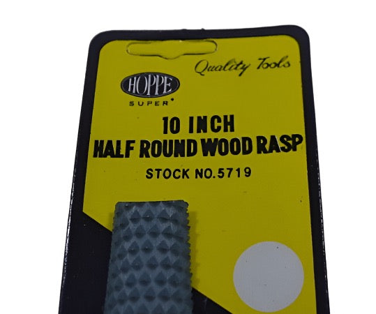 5 New Old Stock HOPPE Japan 10" Premium Half Round / Flat Cabinetmakers Wood Rasp