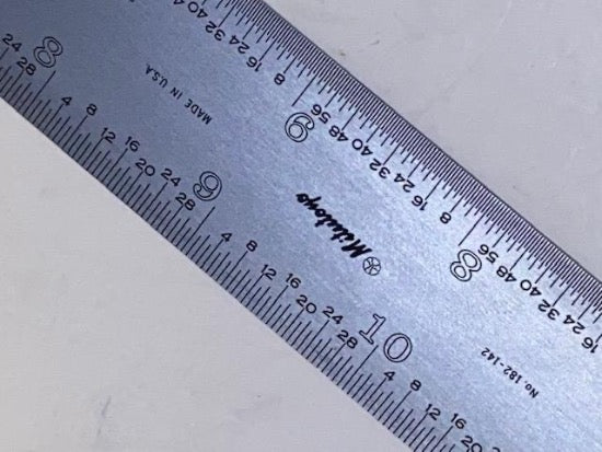 New Old Stock MITUTOYO made in USA 16R 18" RIGID Steel Rule Ruler 182-142