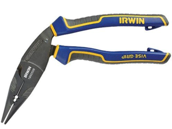 Irwin Vise-Grip GERMANY 1950508 8″ Ergomulti Long Nose Pliers with Cutter