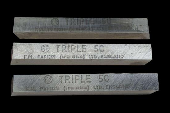 3 New FMP  Parkin Triple 5C 5% Cobalt Hss Lathe Tool Bit 7/16" x 3-1/2" UK Made