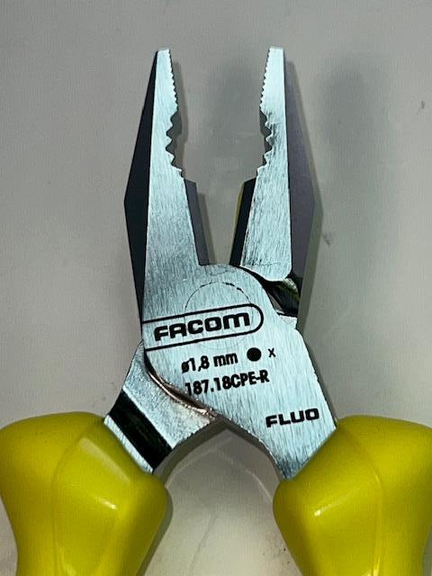 New FACOM combination Pliers c/w Return Spring 187.18CPEF-R with Offcut Retainer - Cardon Tools