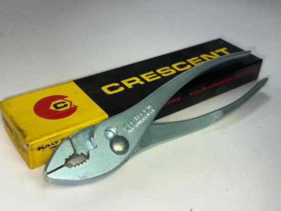 New Old Stock  1960's  Vintage CRESCENT USA Made CEE TEE 8" Slip Joint Pliers NEW IN BOX