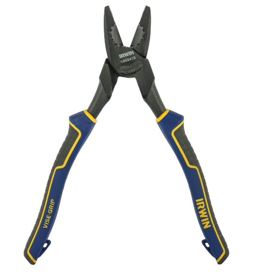 NEW Irwin Vise-Grip GERMAN MADE 1902415 9-1/2″ HIGH Leverage Linesman's Pliers