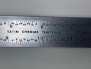 New Old Stock Brown & Sharpe USA 18" Satin Chrome Tempered Combination Square Blade Rule - Cardon Tools