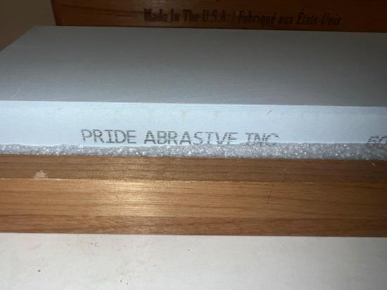  Pride Abrasives USA Made CERAMIC 6000x Water Stone with CHERRY Wood  Box