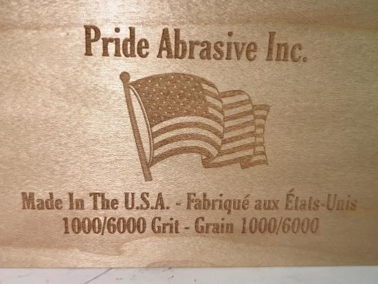  Pride Abrasives USA Made CERAMIC 1000x / 6000x  Water Stone with Wooden Box