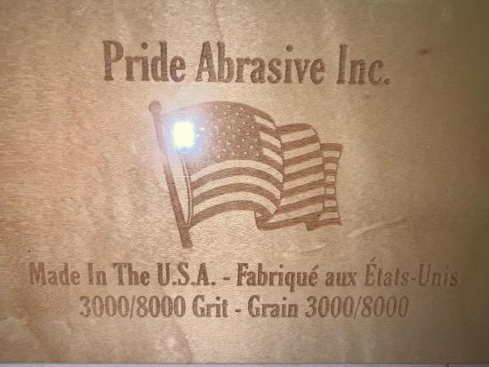 Pride Abrasives USA Made CERAMIC 3000x / 8000x  Water Stone with Wooden Box