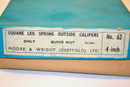 New Old Stock  MOORE & WRIGHT UK Micro 4 inch Square Leg Spring Outside Caliper - Cardon Tools