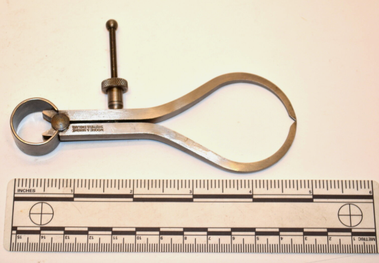 New Old Stock  MOORE & WRIGHT UK Micro 4 inch Square Leg Spring Outside Caliper - Cardon Tools