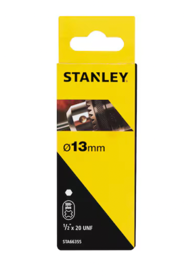 New STANLEY 1/2"  DRILL CHUCK 1/2-20 mount includes  SDS-plus Adapter STA66355 - Cardon Tools