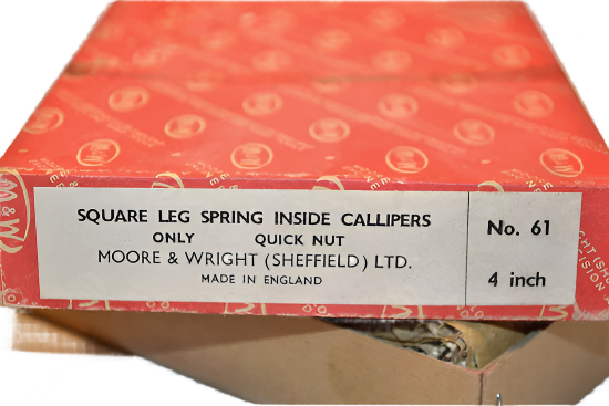 New Old Stock MOORE & WRIGHT UK Model