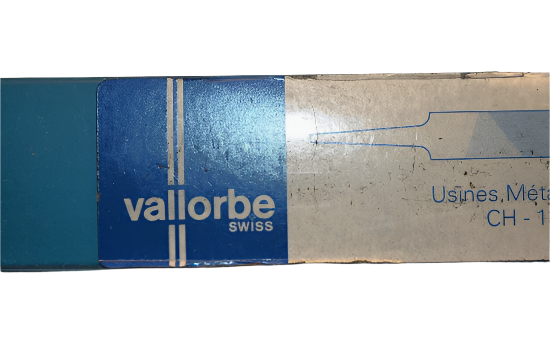 NEW OLD STOCK VALLORBE SWISS LC2251 6 INCH 2ND CUT FLAT Machinist FILE WL14.3.16 - Cardon Tools