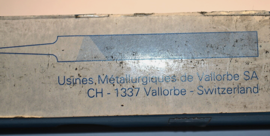 NEW OLD STOCK VALLORBE SWISS LC2251 6 INCH 2ND CUT FLAT Machinist FILE WL14.3.16 - Cardon Tools