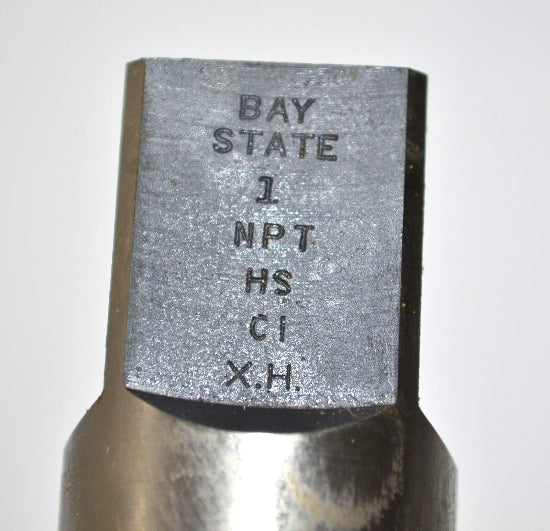 NOS BAY STATE TOOL & DIE USA 1" 11-1/2" NPT HSS PIPE TAP