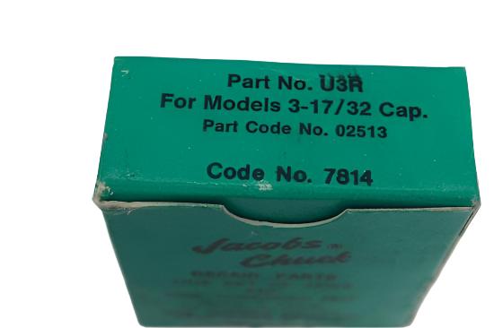 New Old Stock Jacobs U3R Jaws & Threaded Nut Repair Kit 3-17/32 Cap Drill Chuck