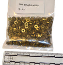 300 piece BULK LOT BAG of New Old Stock 6-32 Hexagon Brass Nuts 4 Live Steam Machinists *FIXED* - Cardon Tools