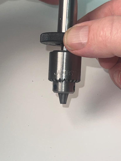 New No. 0 Jacobs 0-5/32" Cap. Drill Chuck with AF-22 Accu-Feed Drill Adapter - Cardon Tools