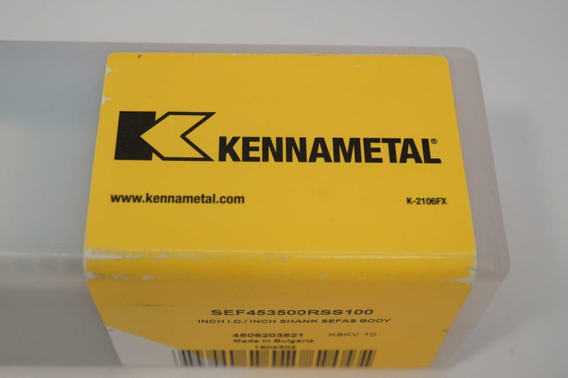New Kennametal Sefas  Countersink Drilling System Body. SEF453500RSS100.