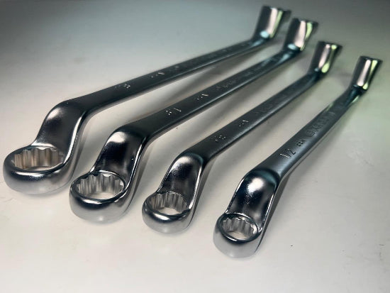 Facom OGV 4pc Set DEEP OFFSET  Box End SAE Wrench Set 7/16"- 7/8" 55A Series