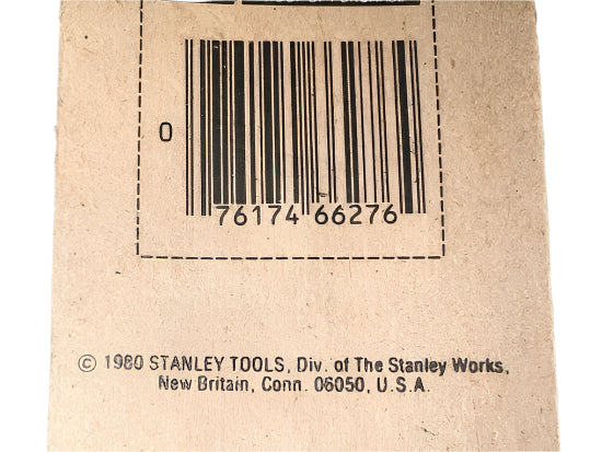 New Old Stock 1980 Stanley USA Workmaster  6" SQUARE SHANK Slot / Flat  Screwdriver 66-276