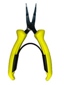 FACOM Flat Nose Serrated Tip Pliers C/W Return Spring FLUO Grips - Cardon Tools
