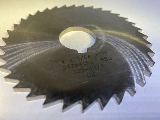 New MORSE UK Made Hss Slitting Saw Milling Cutter 4" x 9/64" x 1" - Cardon Tools