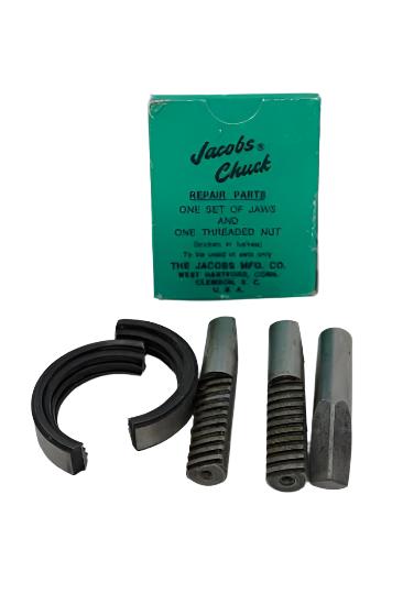 New Old Stock Jacobs U3R Jaws & Threaded Nut Repair Kit 3-17/32 Cap Drill Chuck