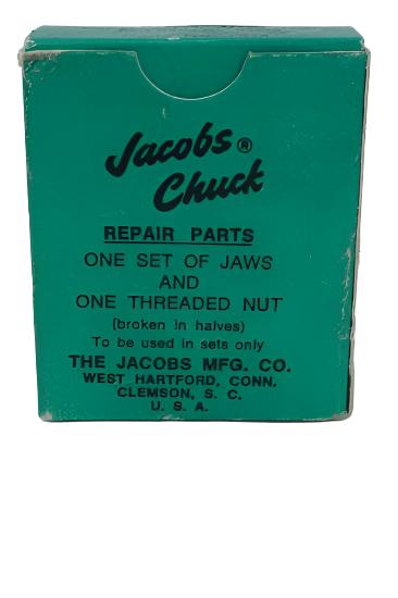 New Old Stock Jacobs U3R Jaws & Threaded Nut Repair Kit 3-17/32 Cap Drill Chuck