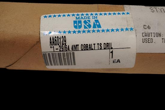 New American Twist USA made Drill  1-29/64" M42 Cobalt 4Mt Taper Shank Drill Bit