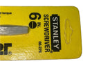 New Old Stock 1980 Stanley USA Workmaster  6" SQUARE SHANK Slot / Flat  Screwdriver 66-276 - Cardon Tools
