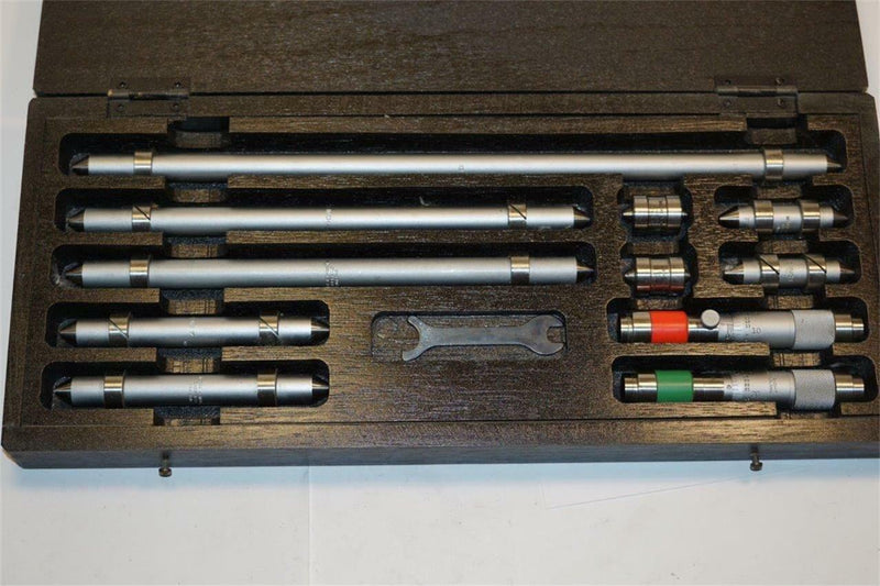 NEW Moore & Wright Uk 11pc End Measuring Rod & Inside Micrometer Boxed Set