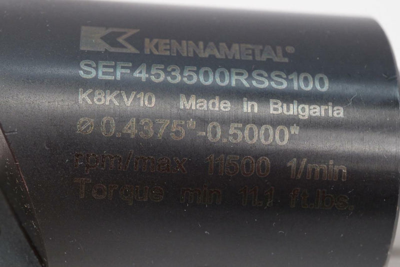 New Kennametal Sefas  Countersink Drilling System Body. SEF453500RSS100.