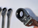 NEW Facom 5pc HINGED Combination RATCHETING Wrench Set 9,11,12,14,18mm - Cardon Tools