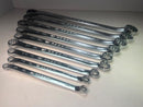 Facom 56L Series 9pc 10° Offset LONG Box End SAE Wrench Set 5/16" to 1-1/4" - Cardon Tools
