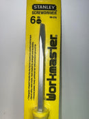 New Old Stock 1980 Stanley USA Workmaster  6" SQUARE SHANK Slot / Flat  Screwdriver 66-276 - Cardon Tools