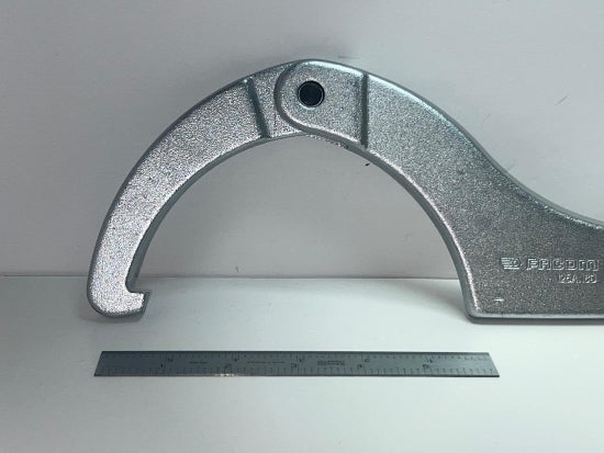 HUGE New Facom 125A.180  HINGED 120 - 180MM Hook Spanner Wrench - Cardon Tools