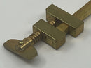 Excellent Vintage Solid Brass 8" Hatagane Japanese Model Makers / Instrument Makers Clamps