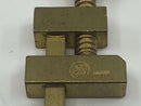 Excellent Vintage Solid Brass 8" Hatagane Japanese Model Makers / Instrument Makers Clamps