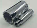 New Old Stock 12 p Set SK S-K USA Made SuperKrome 1/2" Dr. Deep Socket Set 3/8" - 1-1/4" - Cardon Tools
