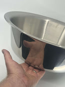 New Old Stock 1960's Vollrath No. 8736 USA made 14-1/2" POLISHED Stainless Steel Wash Basin / Mixing Bowl - Discontinued - Cardon Tools
